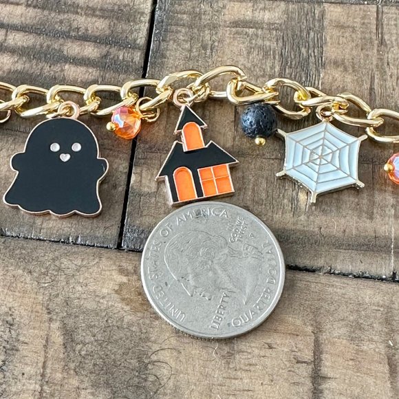 Halloween Charm Bracelet - 7.5 inch - Picture 7 of 10